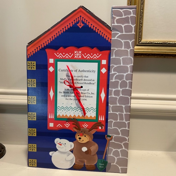 1996 Limited Edition Muffy Vanderbear - Muffy the Red-nosed ReinBear - Picture 8 of 12